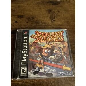 Monkey Magic (Sony PlayStation 1 PS1, 1998) COMPLETE CIB - Tested - Authentic